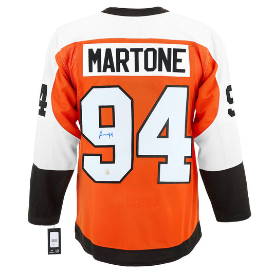 Porter Martone Autographed Philadelphia Flyers Fanatics Breakaway Jersey product image 1, provided for visual reference and