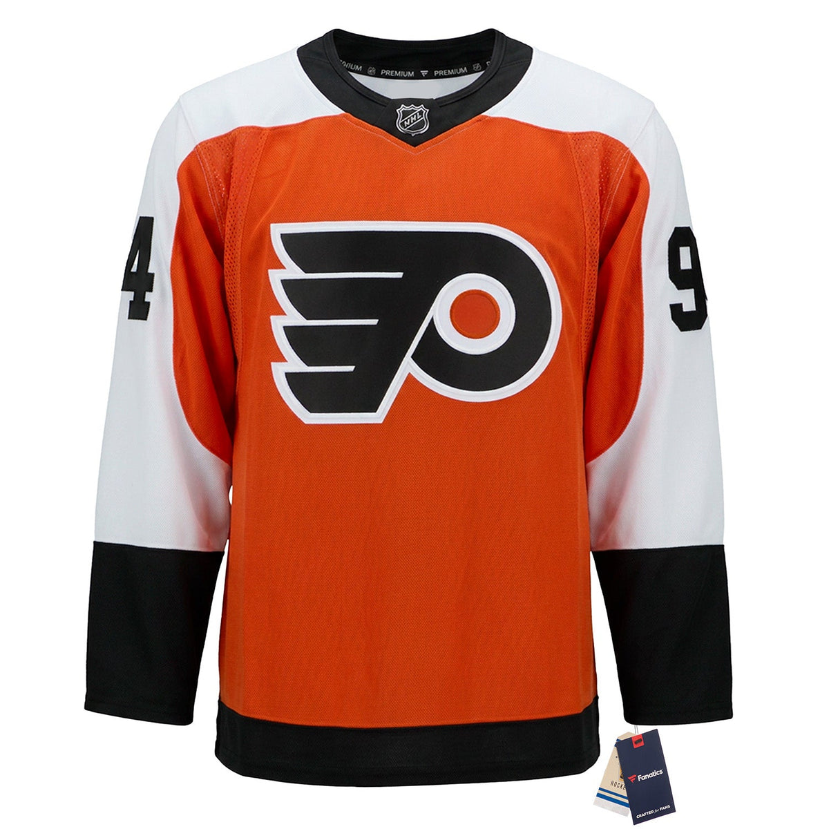Porter Martone Signed Philadelphia Flyers Fanatics Premium Jersey product image 2, provided for visual reference and product