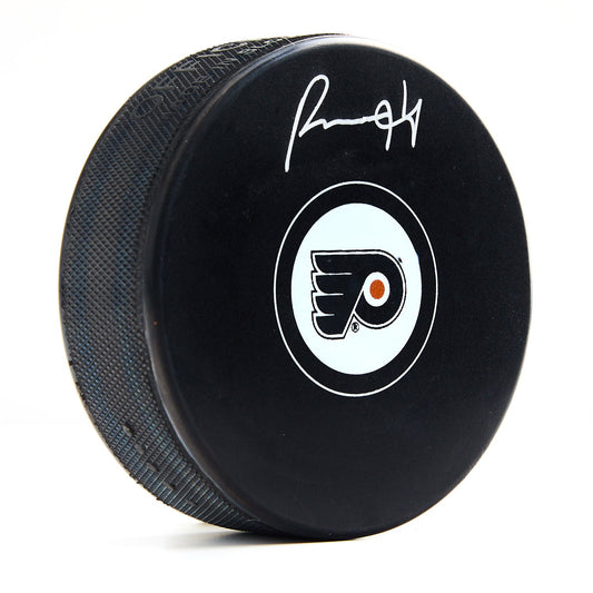 Porter Martone Autographed Philadelphia Flyers Hockey Puck product image 1, provided for visual reference and product detail