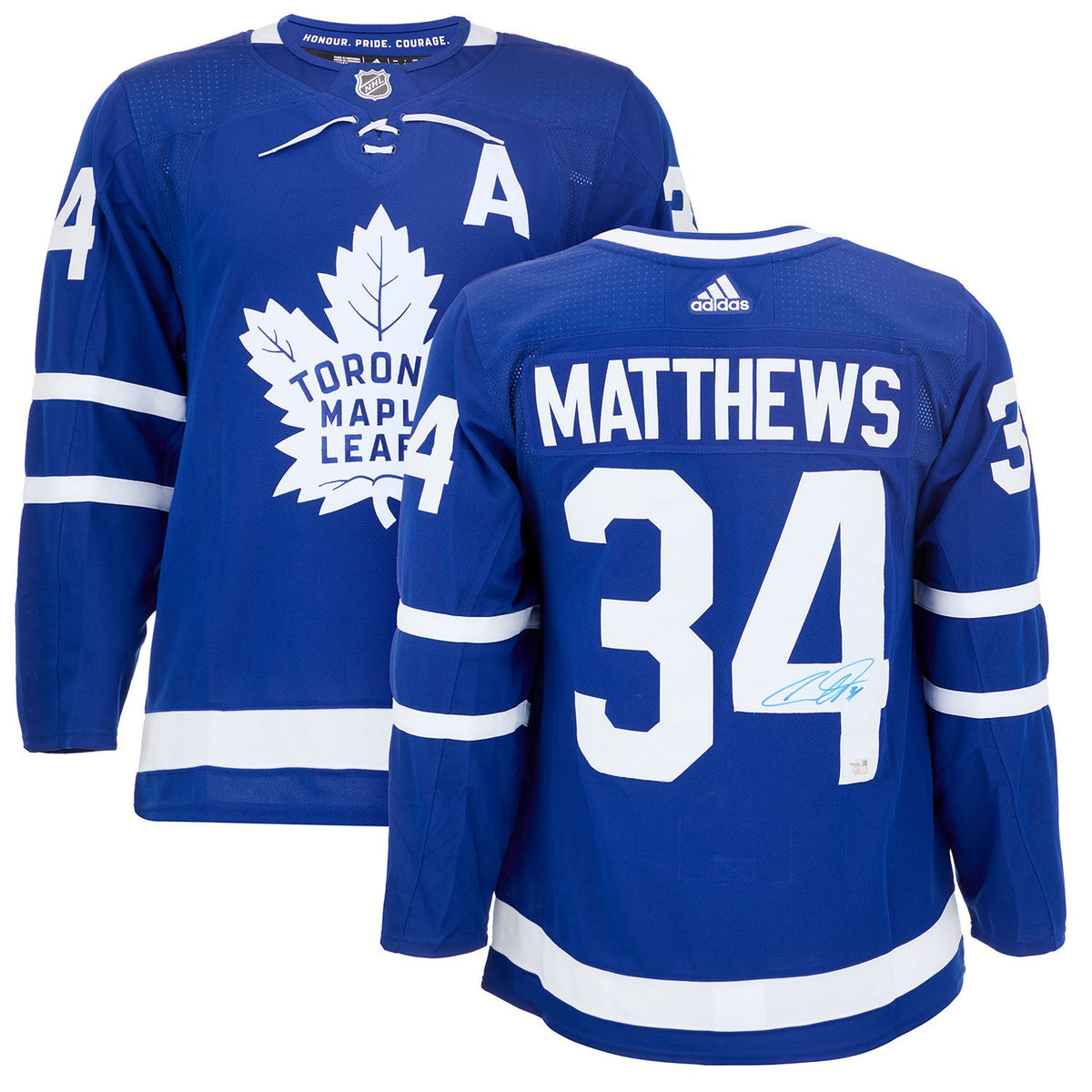 Auston Matthews Autographed Toronto Maple Leafs adidas Jersey product image 3, provided for visual reference and product