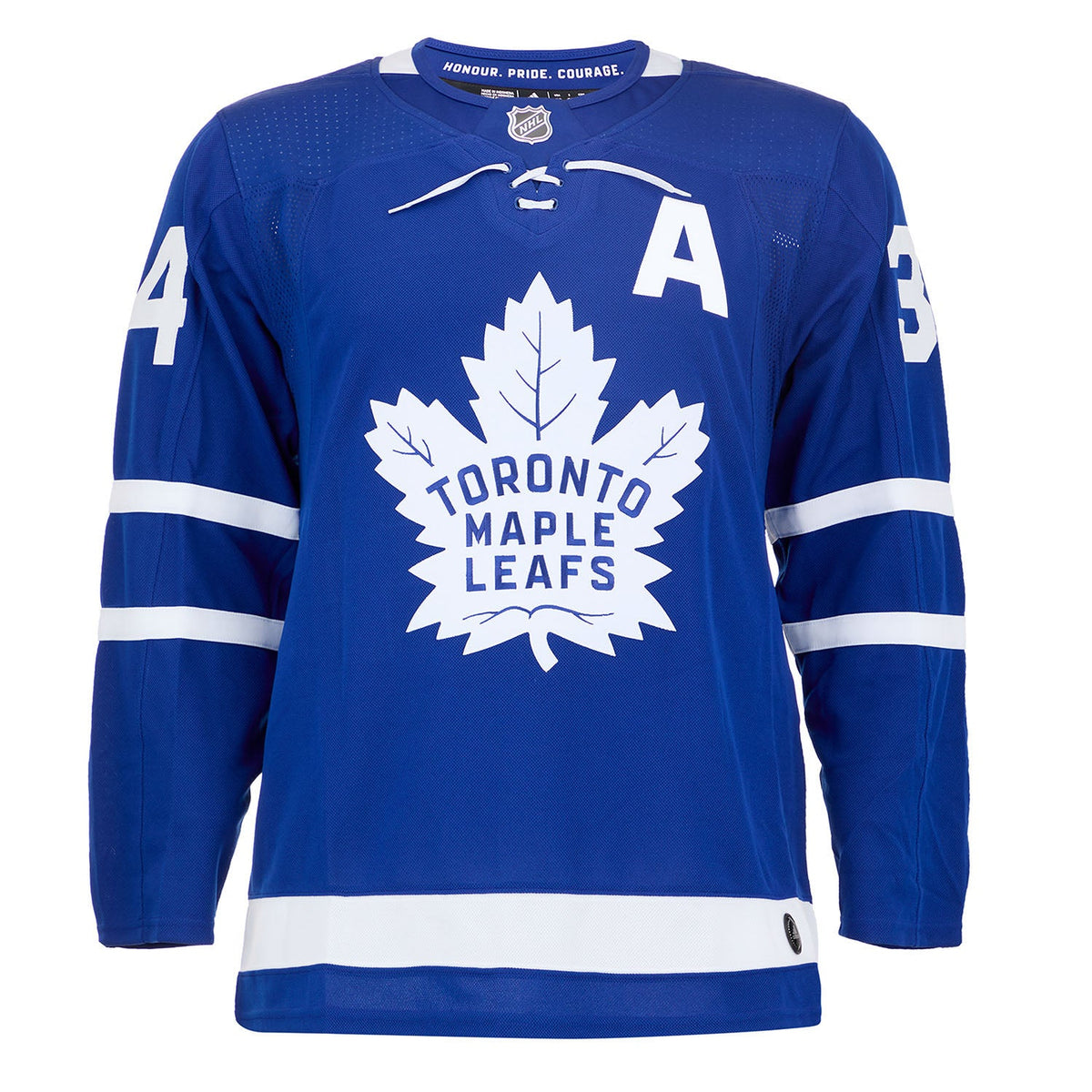 Auston Matthews Signed Toronto Maple Leafs adidas Jersey with Rocket note product image 2, provided for visual reference and