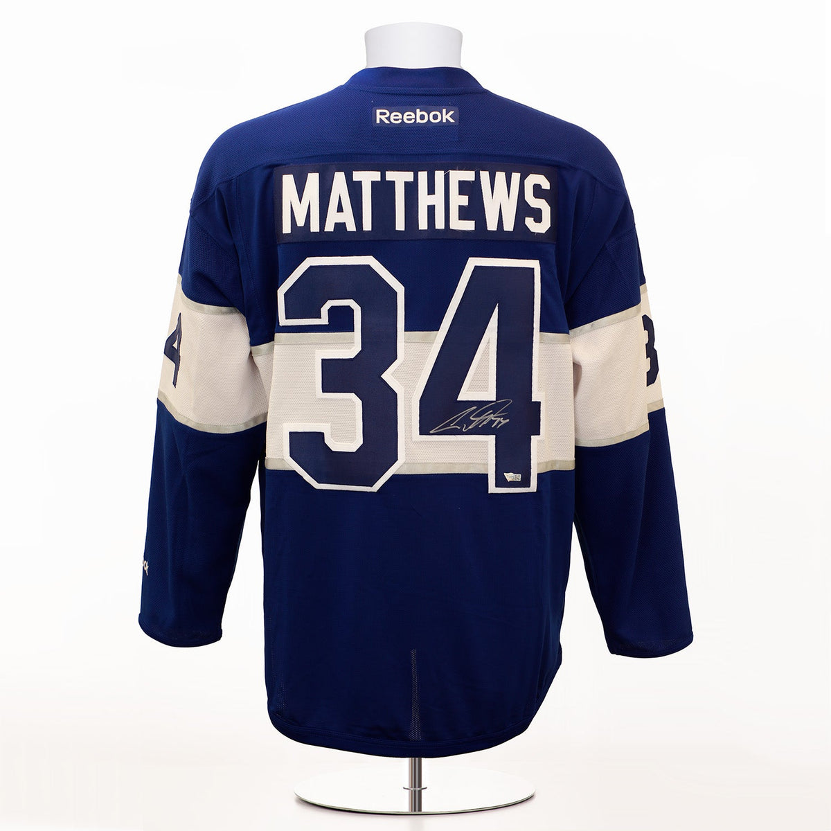 Auston Matthews Signed Toronto Maple Leafs Centennial Classic Reebok Jersey product image 1, provided for visual reference