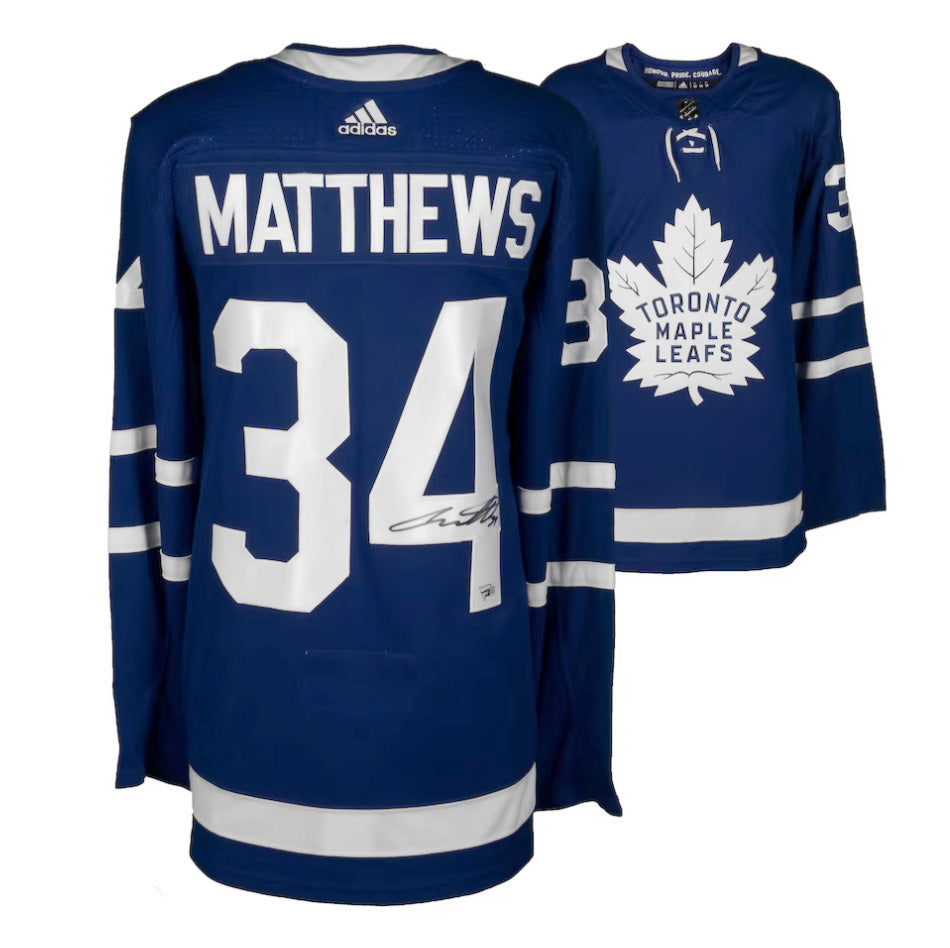 Auston Matthews Autographed Toronto Maple Leafs adidas Jersey product image 1, provided for visual reference and product