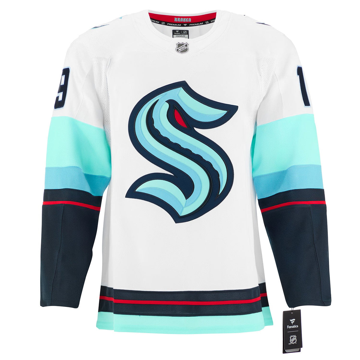 Jared McCann Signed Seattle Kraken White Fanatics Premium Jersey product image 2, provided for visual reference and product