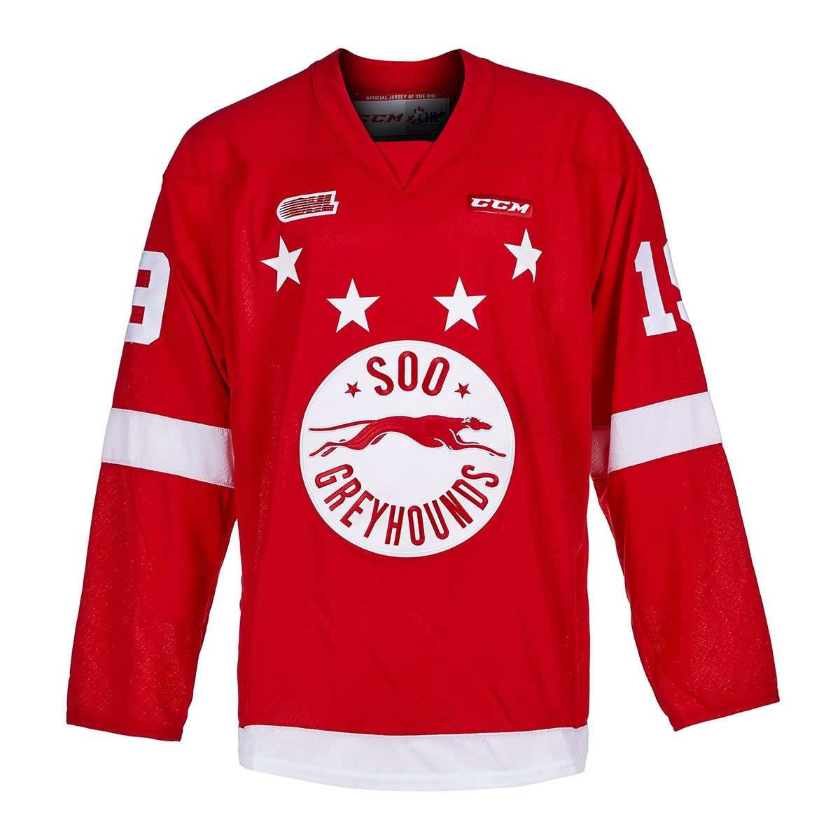 Jared McCann Signed Sault Ste Marie Greyhounds CHL CCM Jersey product image 2, provided for visual reference and product