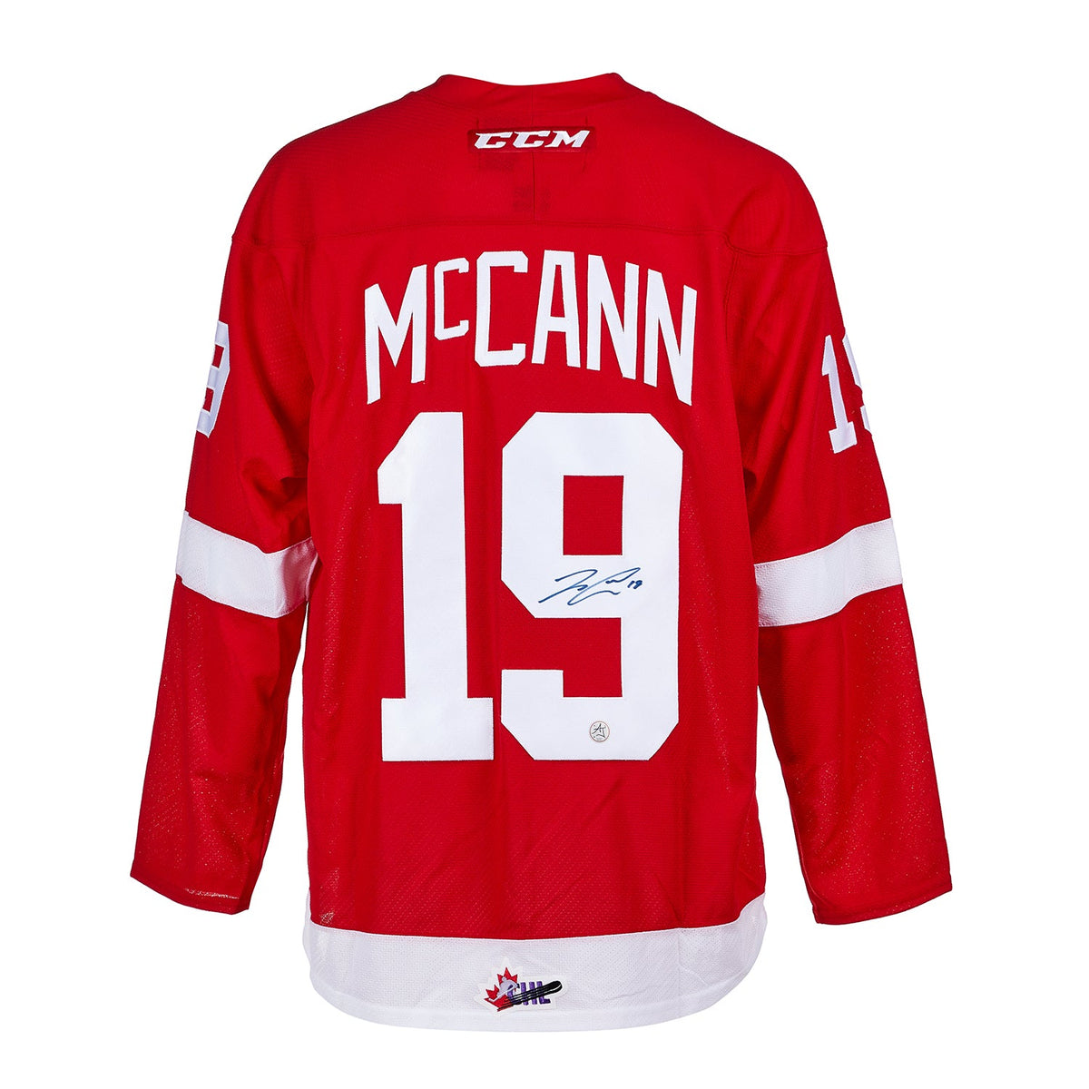 Jared McCann Signed Sault Ste Marie Greyhounds CHL CCM Jersey product image 1, provided for visual reference and product