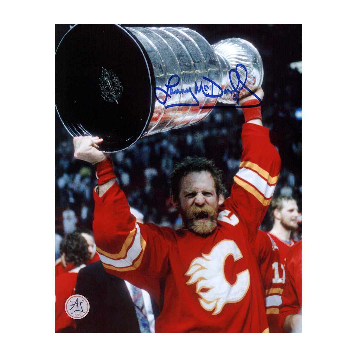 Lanny McDonald Signed Calgary Flames 1989 Stanley Cup 8x10 Photo product image 1, provided for visual reference and product