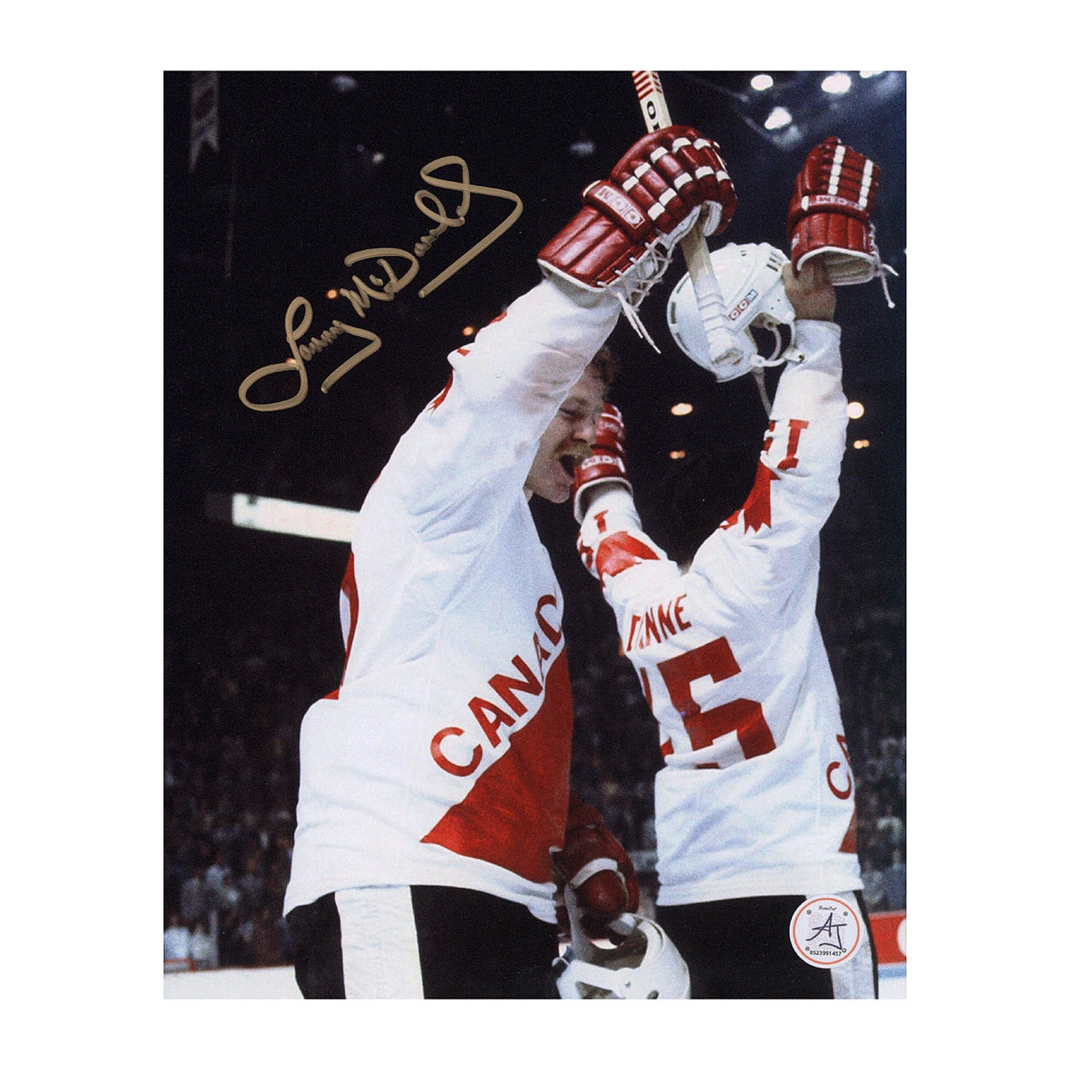 Lanny McDonald Signed Team Canada Canada Cup Tournament 8x10 Photo product image 1, provided for visual reference and