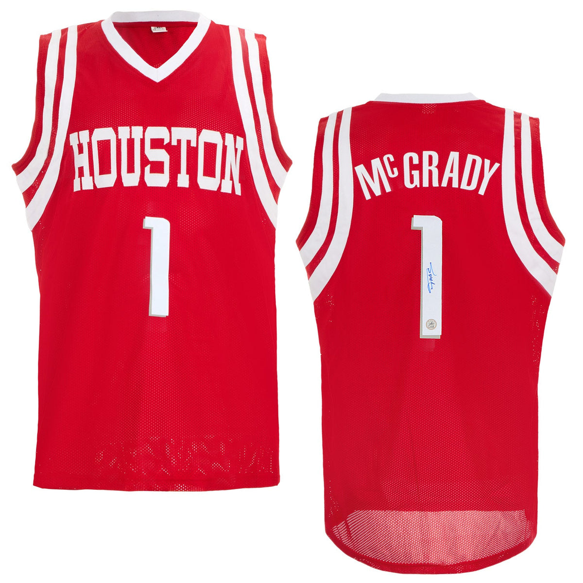 Tracy McGrady Autographed Houston Basketball City Design Jersey product image 3, provided for visual reference and product