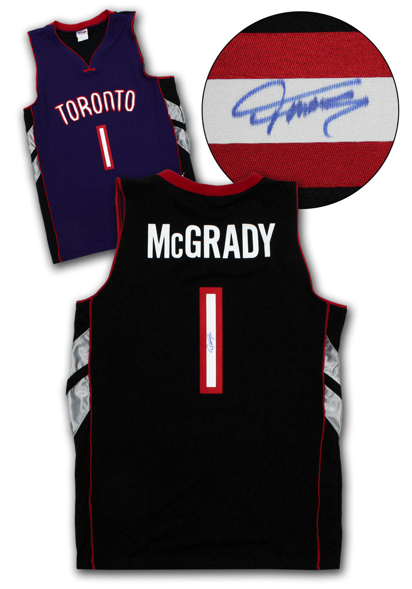 Tracy McGrady Autographed Toronto Basketball City Design Jersey product image 1, provided for visual reference and product