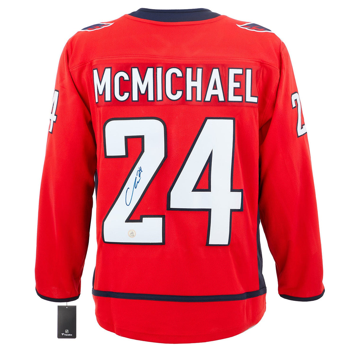 Connor McMichael Signed Washington Capitals Fanatics Breakaway Jersey product image 1, provided for visual reference and