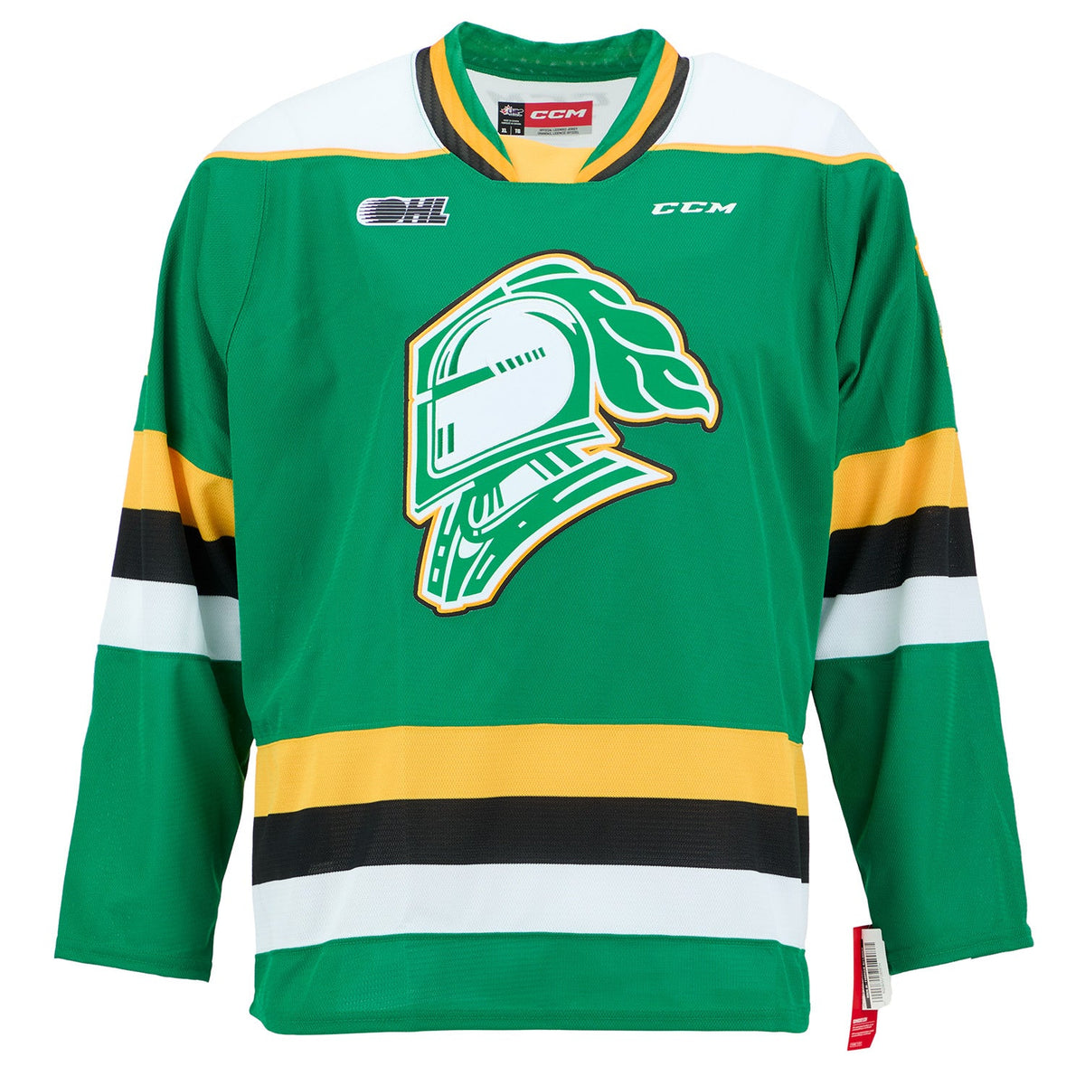Connor McMichael Signed London Knights Replica CCM Hockey Jersey product image 2, provided for visual reference and product
