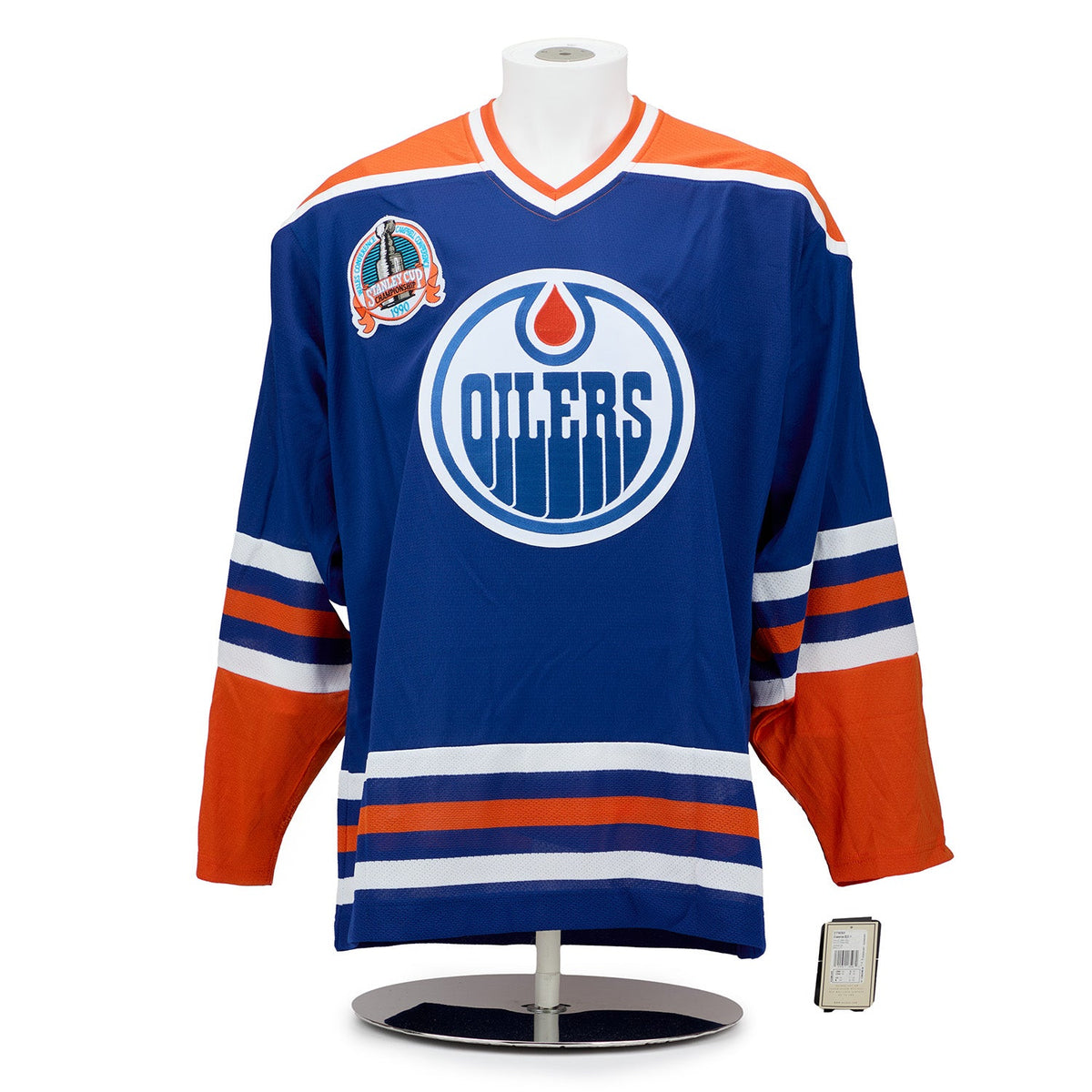 Edmonton Oilers 16 Player Team Signed 1990 Stanley Cup Classic Jersey #80/90 product image 2, provided for visual reference