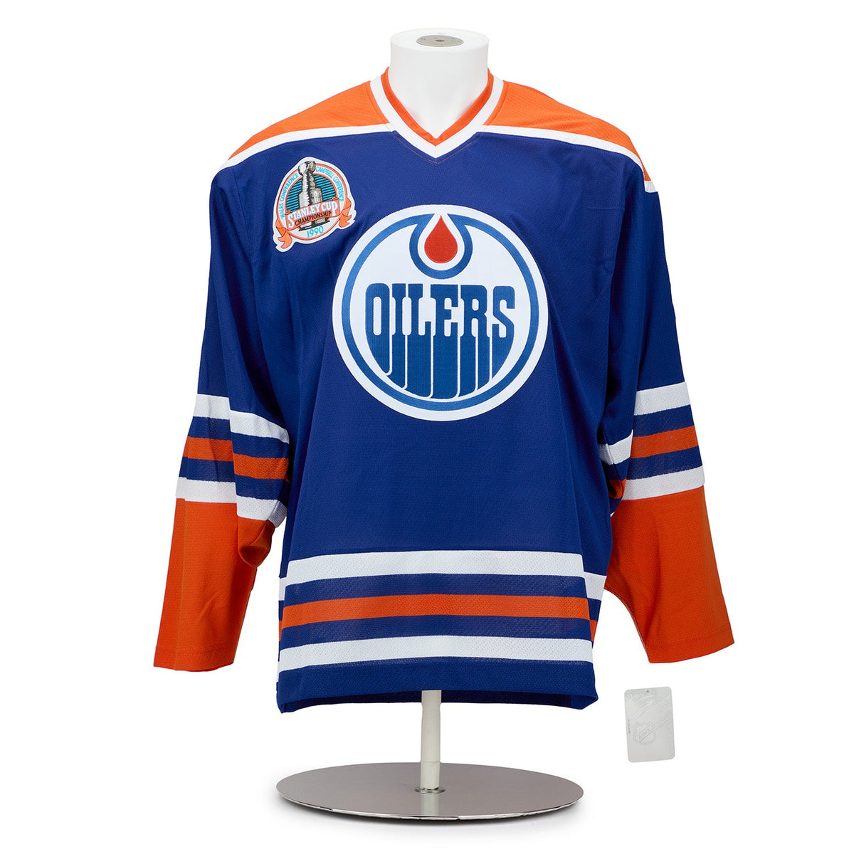 Edmonton Oilers 16 Player Team Signed 1990 Stanley Cup Classic Jersey #14/90 product image 2, provided for visual reference