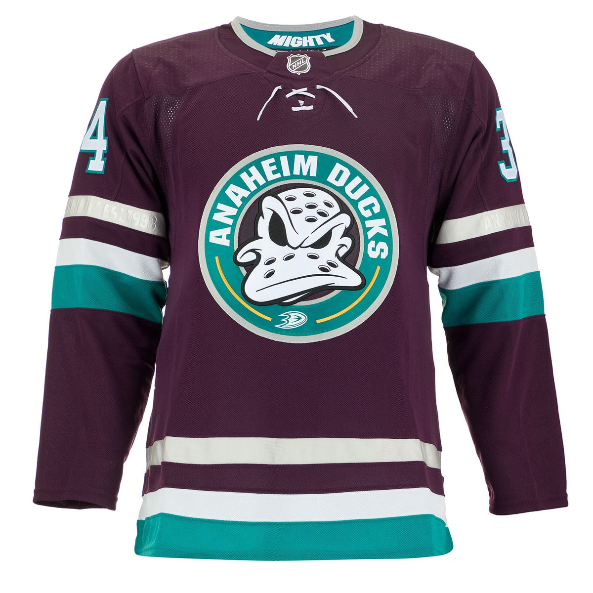 Pavel Mintyukov Anaheim Ducks Signed & Dated 1st Goal adidas Jersey #/34 product image 2, provided for visual reference and