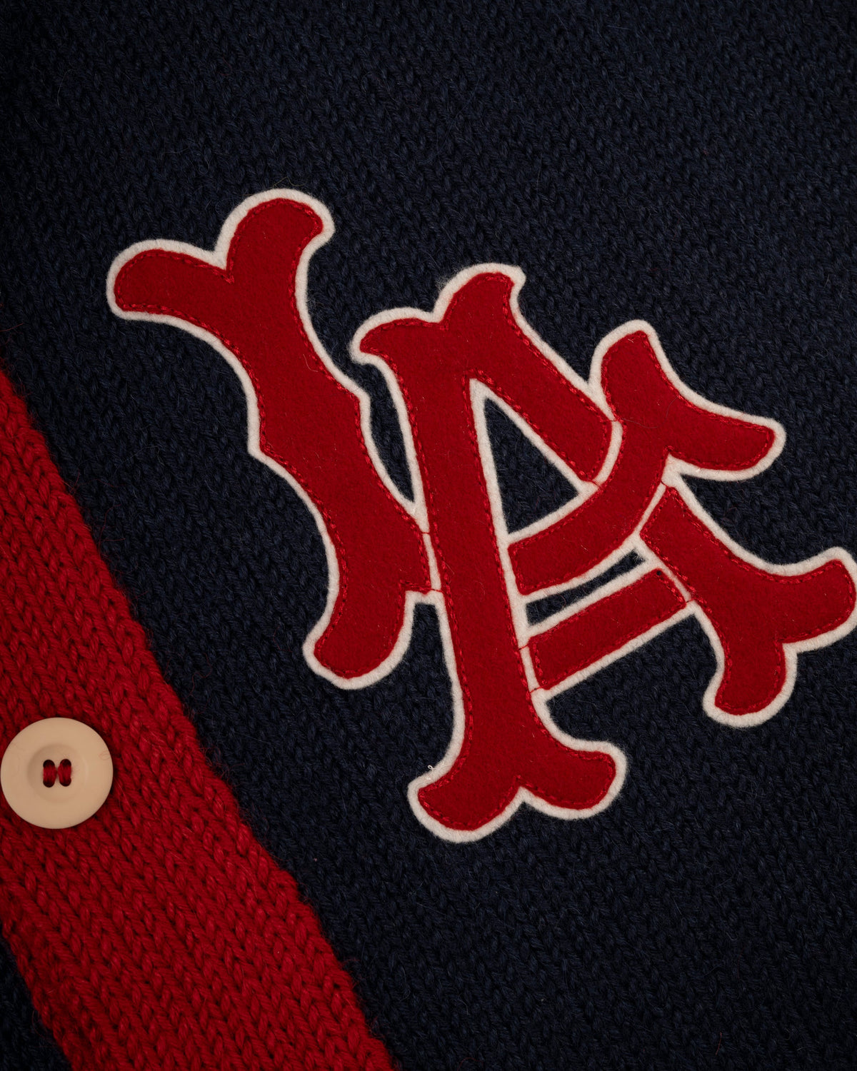 LA Angels 1961-65 Wool Shawl Collar Sweater product image 2, provided for visual reference and product detail review
