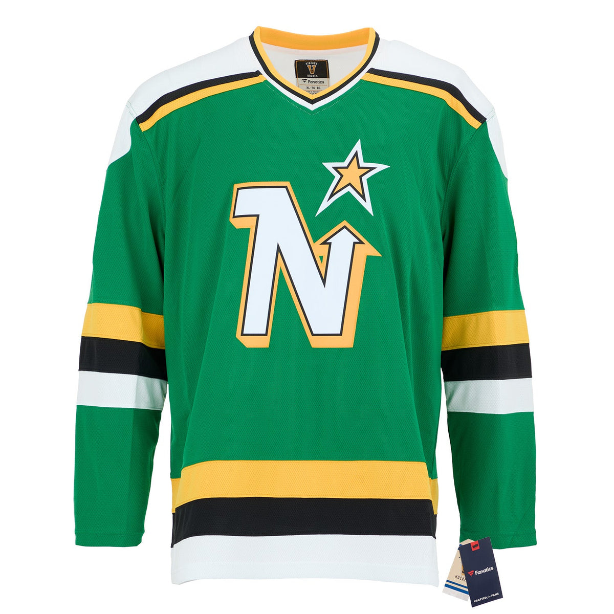Mike Modano Signed Minnesota North Stars Throwback Breakaway Jersey product image 2, provided for visual reference and