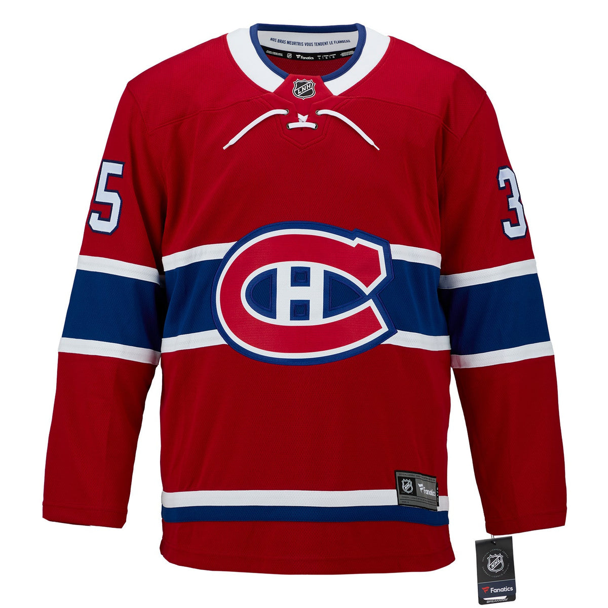 Sam Montembeault Autographed Montreal Canadiens Fanatics Breakaway Jersey product image 2, provided for visual reference and