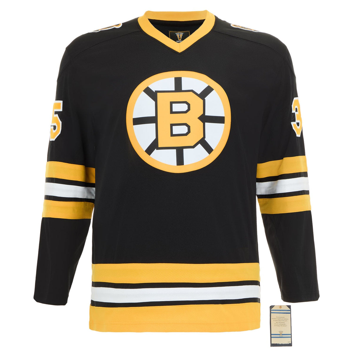 Andy Moog Autographed Boston Bruins Black Fanatics Breakaway Jersey product image 2, provided for visual reference and