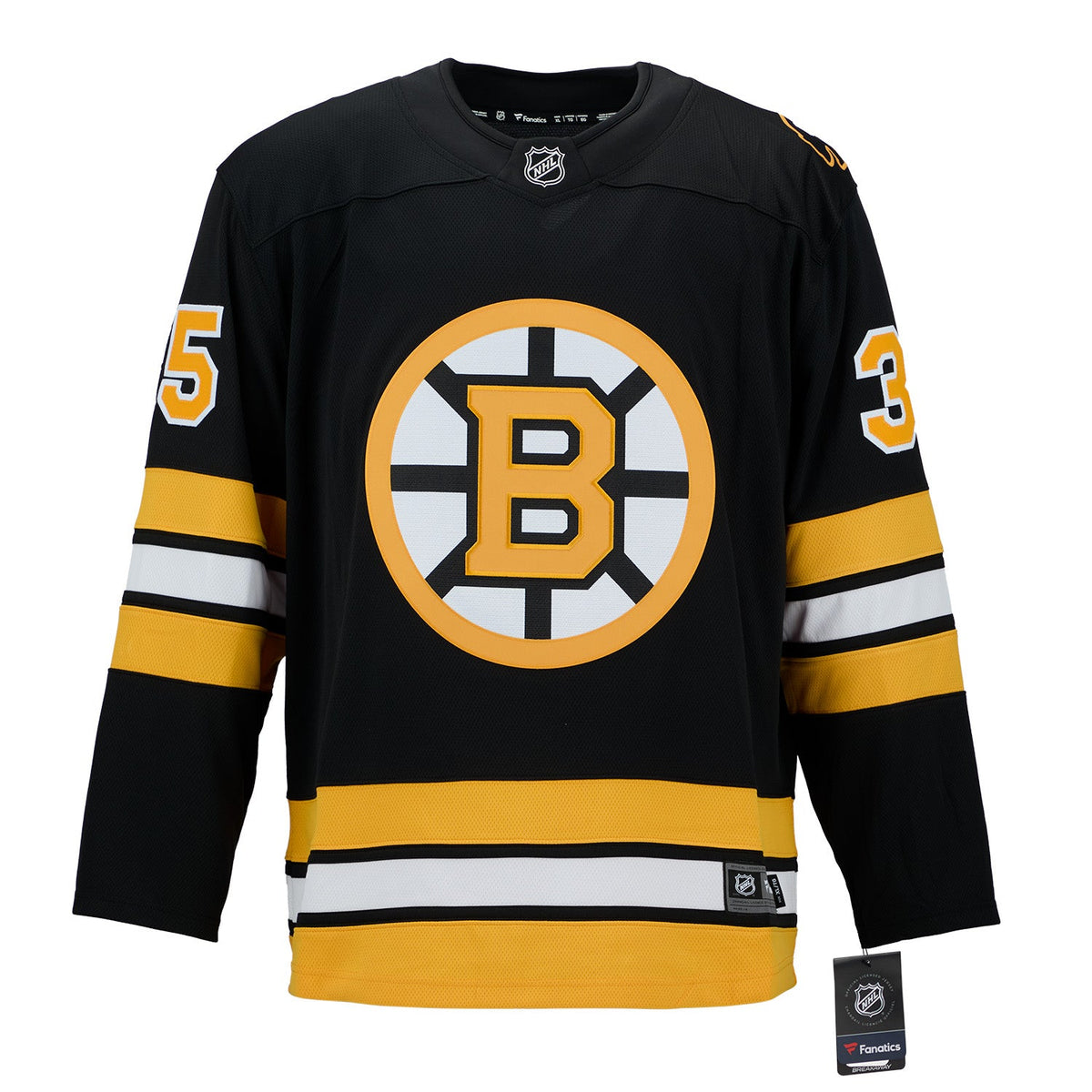 Andy Moog Signed Boston Bruins Fanatics Breakaway Jersey product image 2, provided for visual reference and product detail