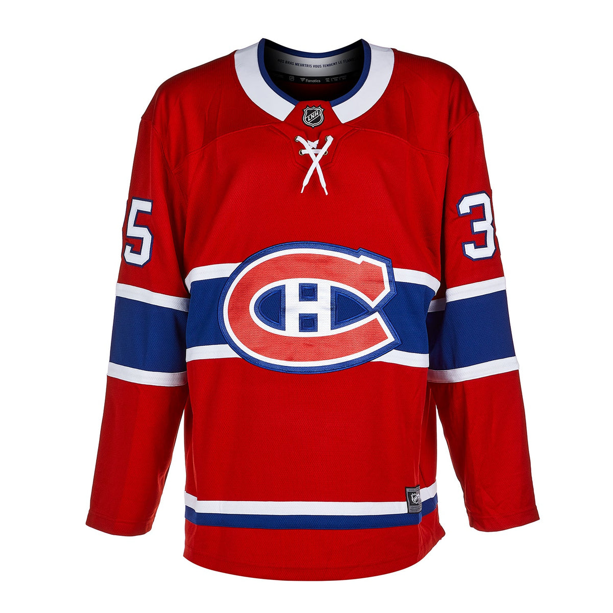 Andy Moog Autographed Montreal Canadiens Fanatics Breakaway Jersey product image 2, provided for visual reference and