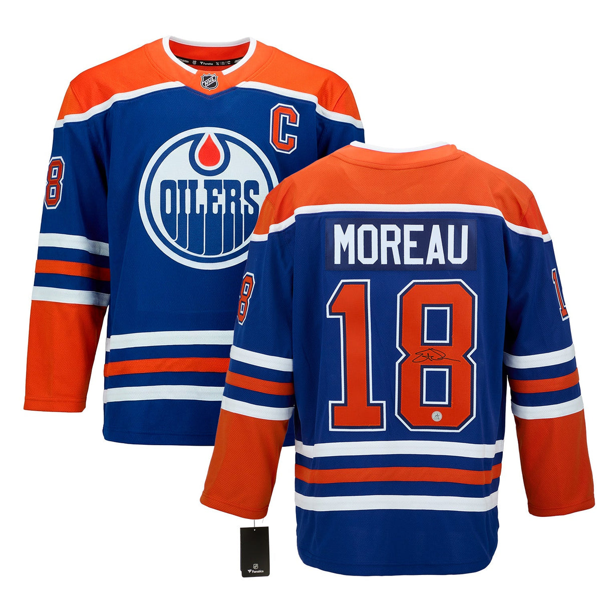 Ethan Moreau Autographed Edmonton Oilers Fanatics Breakaway Jersey product image 3, provided for visual reference and