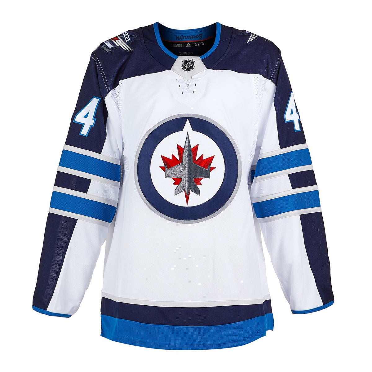 Josh Morrissey Signed Winnipeg Jets White adidas Jersey product image 2, provided for visual reference and product detail