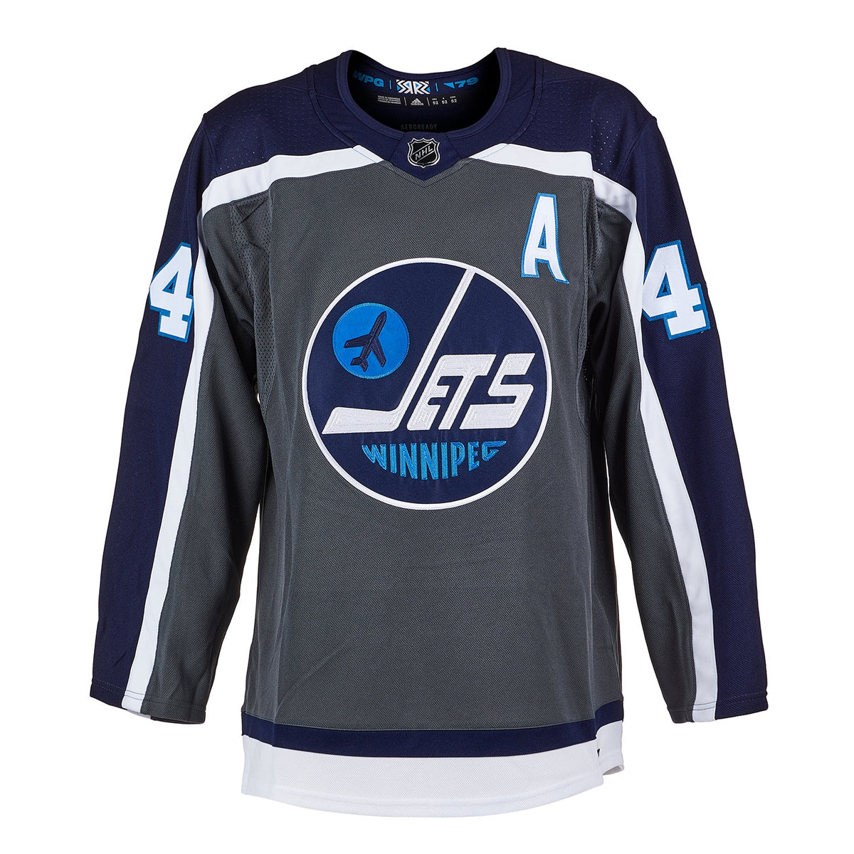 Josh Morrissey Signed Winnipeg Jets Reverse Retro adidas Jersey product image 2, provided for visual reference and product