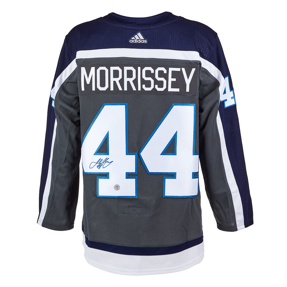 Josh Morrissey Signed Winnipeg Jets Reverse Retro adidas Jersey product image 1, provided for visual reference and product