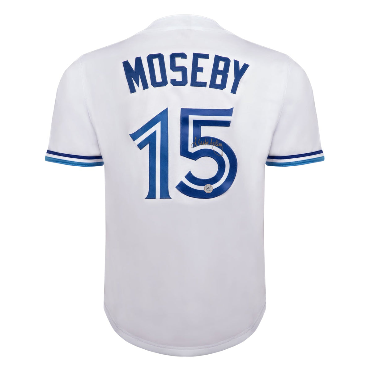 Lloyd Moseby Autographed Toronto City Design White Baseball Jersey product image 1, provided for visual reference and