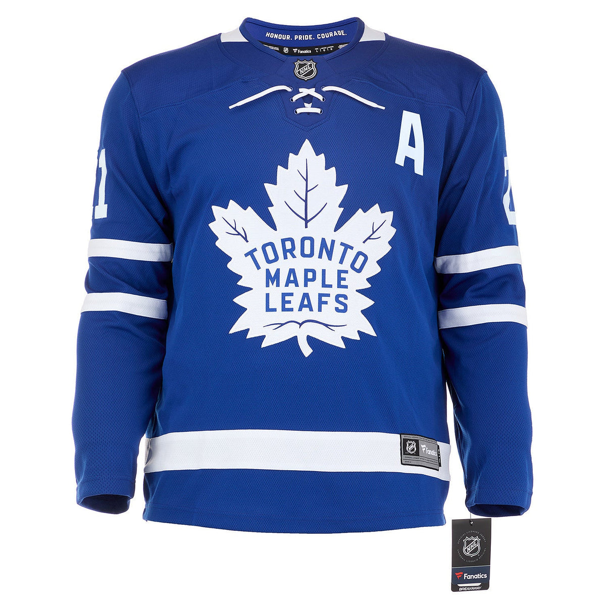Kirk Muller Autographed Toronto Maple Leafs Blue Fanatics Jersey product image 2, provided for visual reference and product