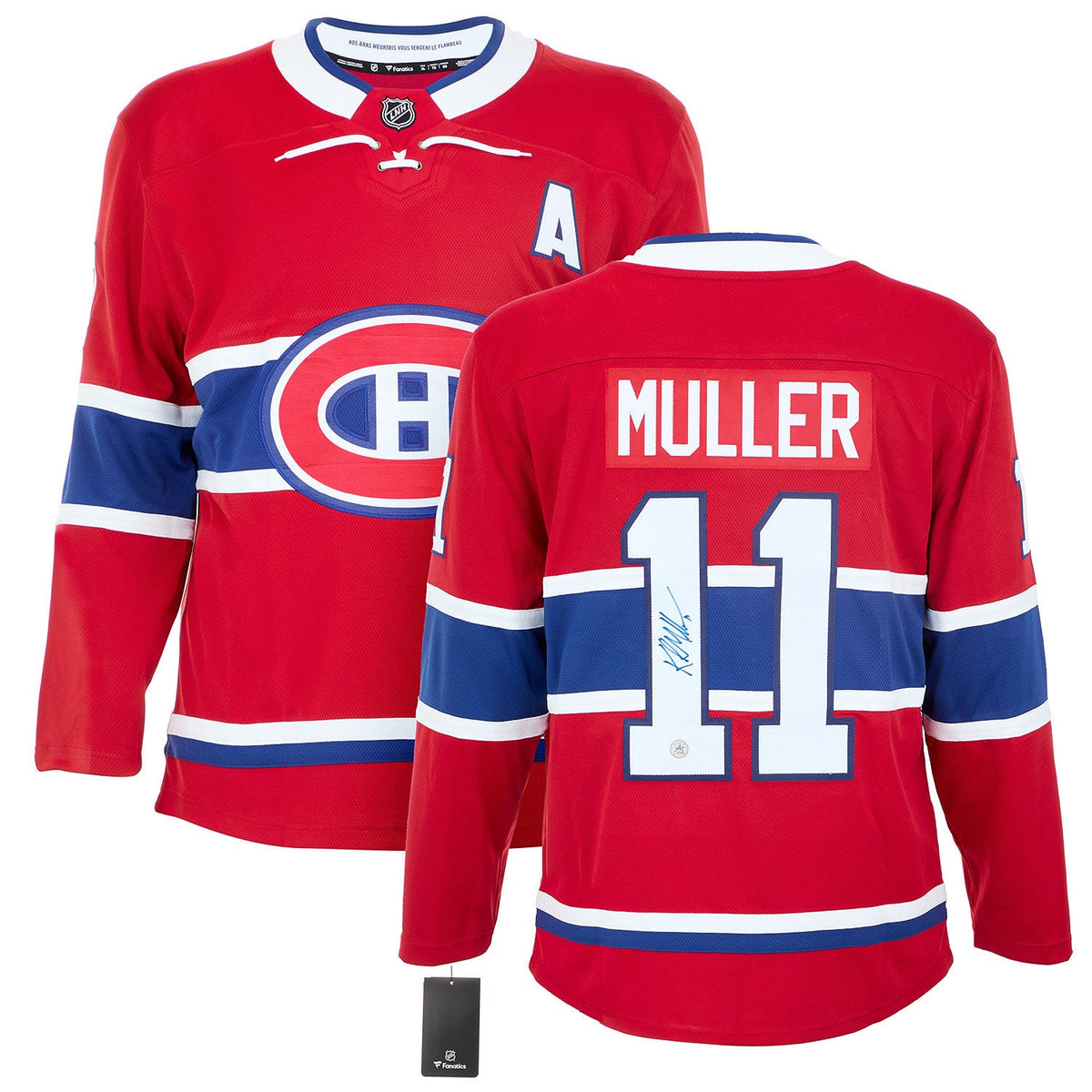 Kirk Muller Autographed Montreal Canadiens Fanatics Breakaway Jersey product image 3, provided for visual reference and