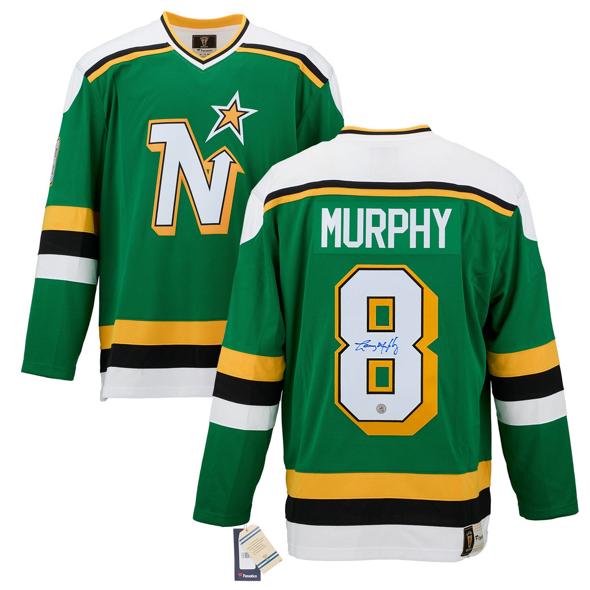 Larry Murphy Autographed Minnesota North Stars Fanatics Throwback Jersey product image 3, provided for visual reference and