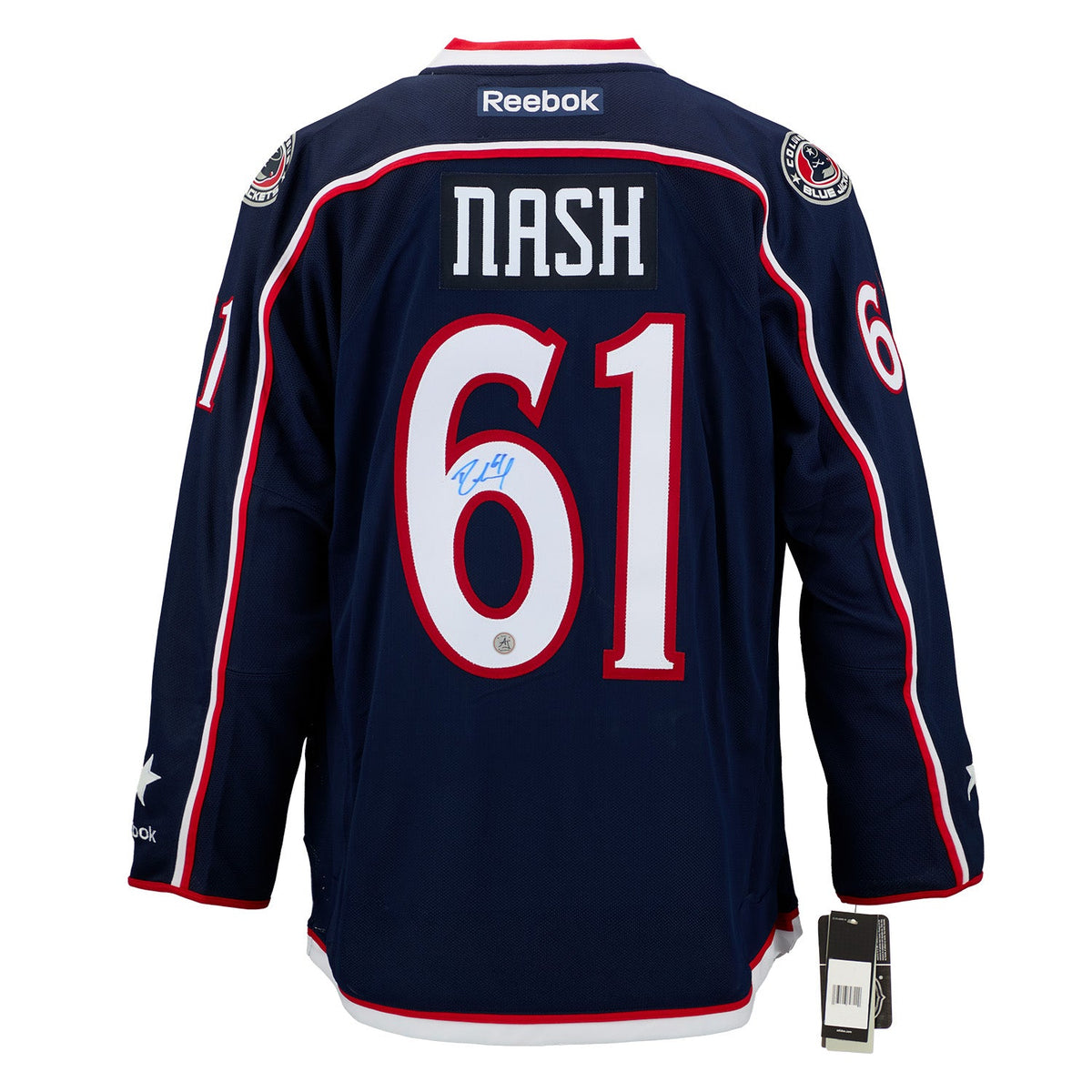 Rick Nash Signed Columbus Blue Jackets Vintage Reebok Jersey product image 1, provided for visual reference and product
