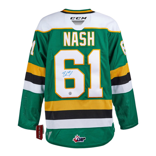 Rick Nash London Knights Autographed CHL CCM Jersey product image 1, provided for visual reference and product detail review