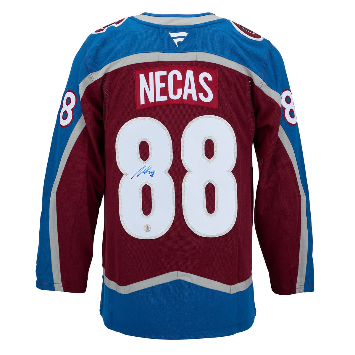 Martin Necas Autographed Colorado Avalanche Fanatics Premium Jersey product image 1, provided for visual reference and