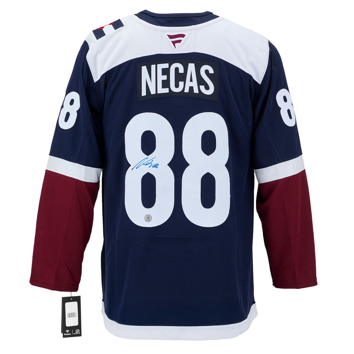 Martin Necas Signed Colorado Avalanche Alternate Fanatics Premium Jersey product image 1, provided for visual reference and