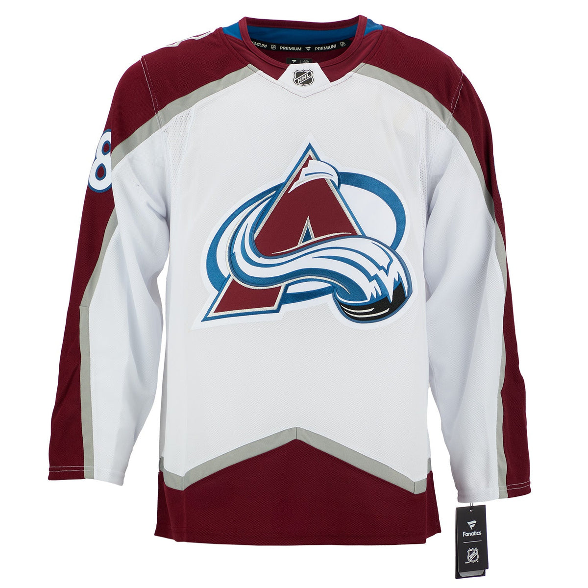 Martin Necas Signed Colorado Avalanche White Fanatics Premium Jersey product image 2, provided for visual reference and
