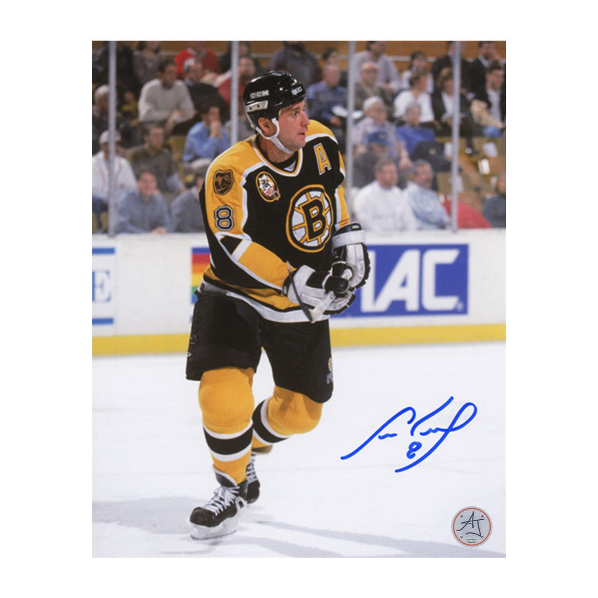 Cam Neely Autographed Boston Bruins Game Action 8x10 Photo product image 1, provided for visual reference and product detail