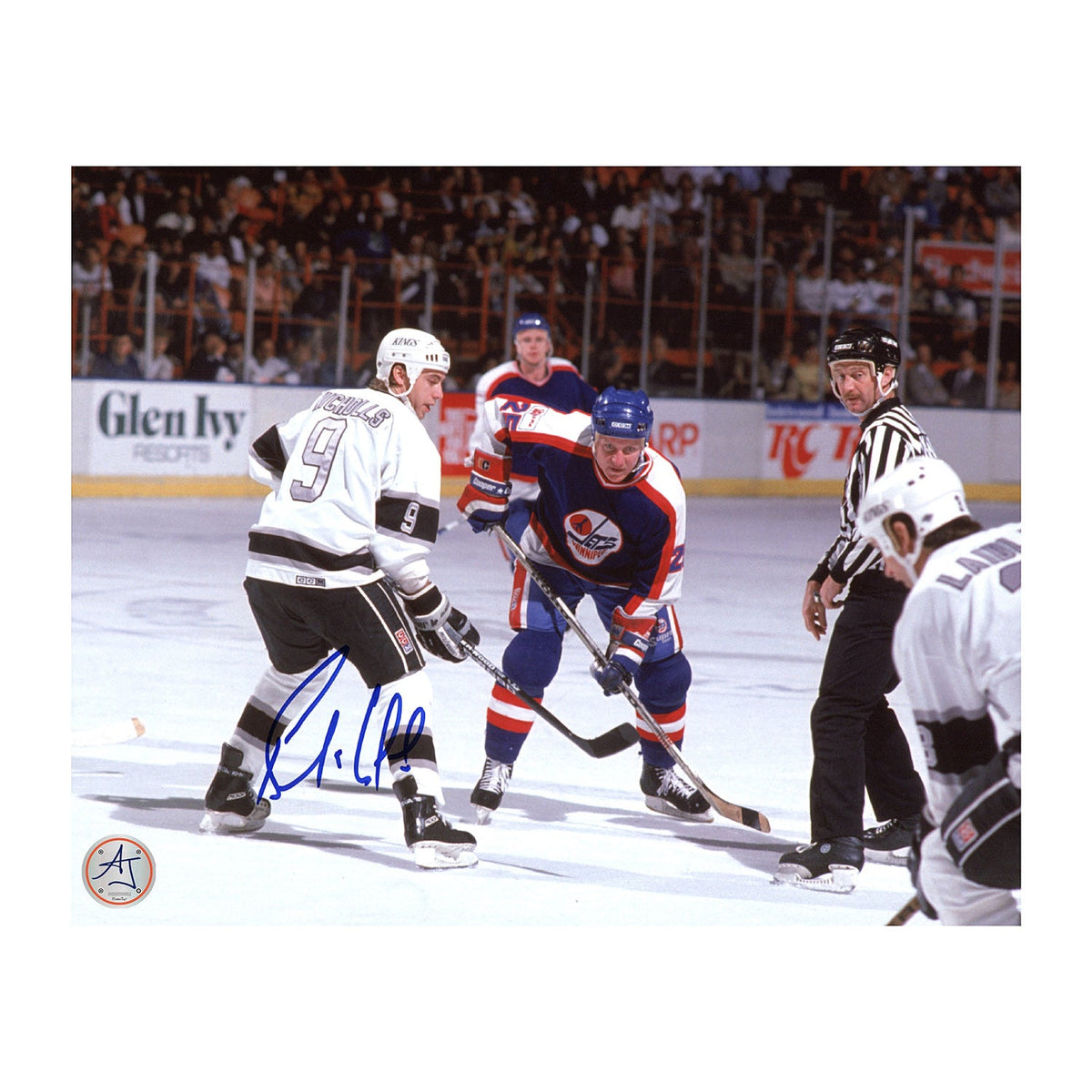 Bernie Nicholls Autographed Los Angeles Kings Hockey 8x10 Photo product image 1, provided for visual reference and product