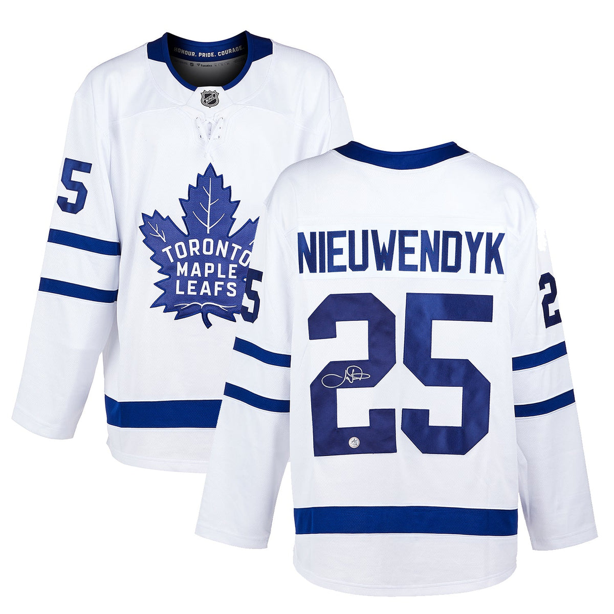 Joe Nieuwendyk Signed Toronto Maple Leafs White Fanatics Breakaway Jersey product image 3, provided for visual reference and