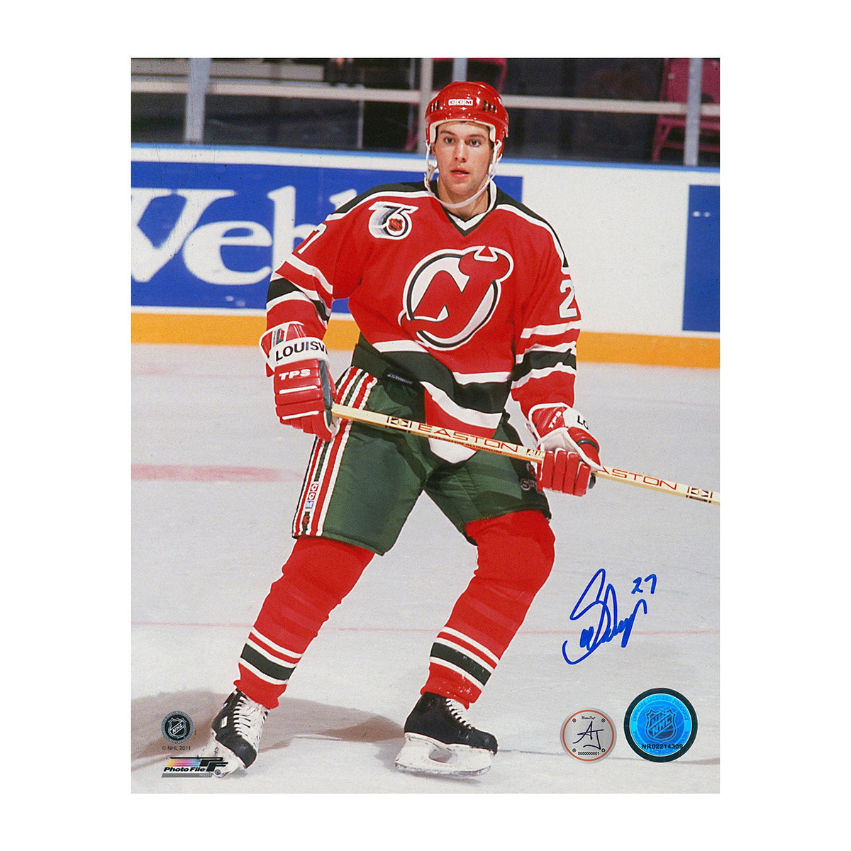 Scott Niedermayer New Jersey Devils Autographed Rookie 8x10 Photo product image 1, provided for visual reference and product