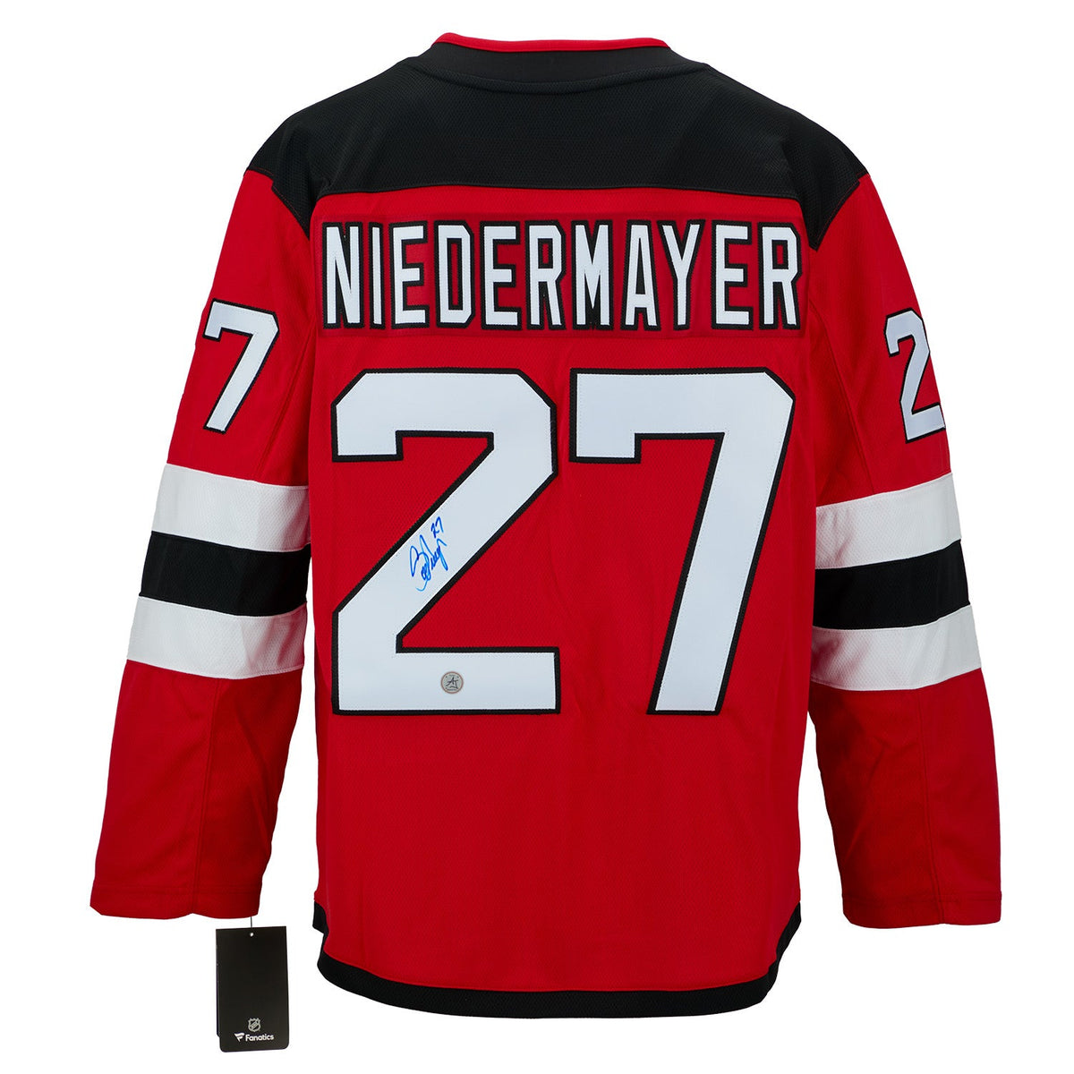 Scott Niedermayer Signed New Jersey Devils Fanatics Breakaway Jersey product image 1, provided for visual reference and