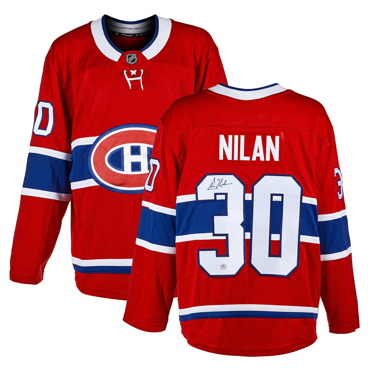 Chris Nilan Autographed Montreal Canadiens Fanatics Breakaway Jersey product image 3, provided for visual reference and