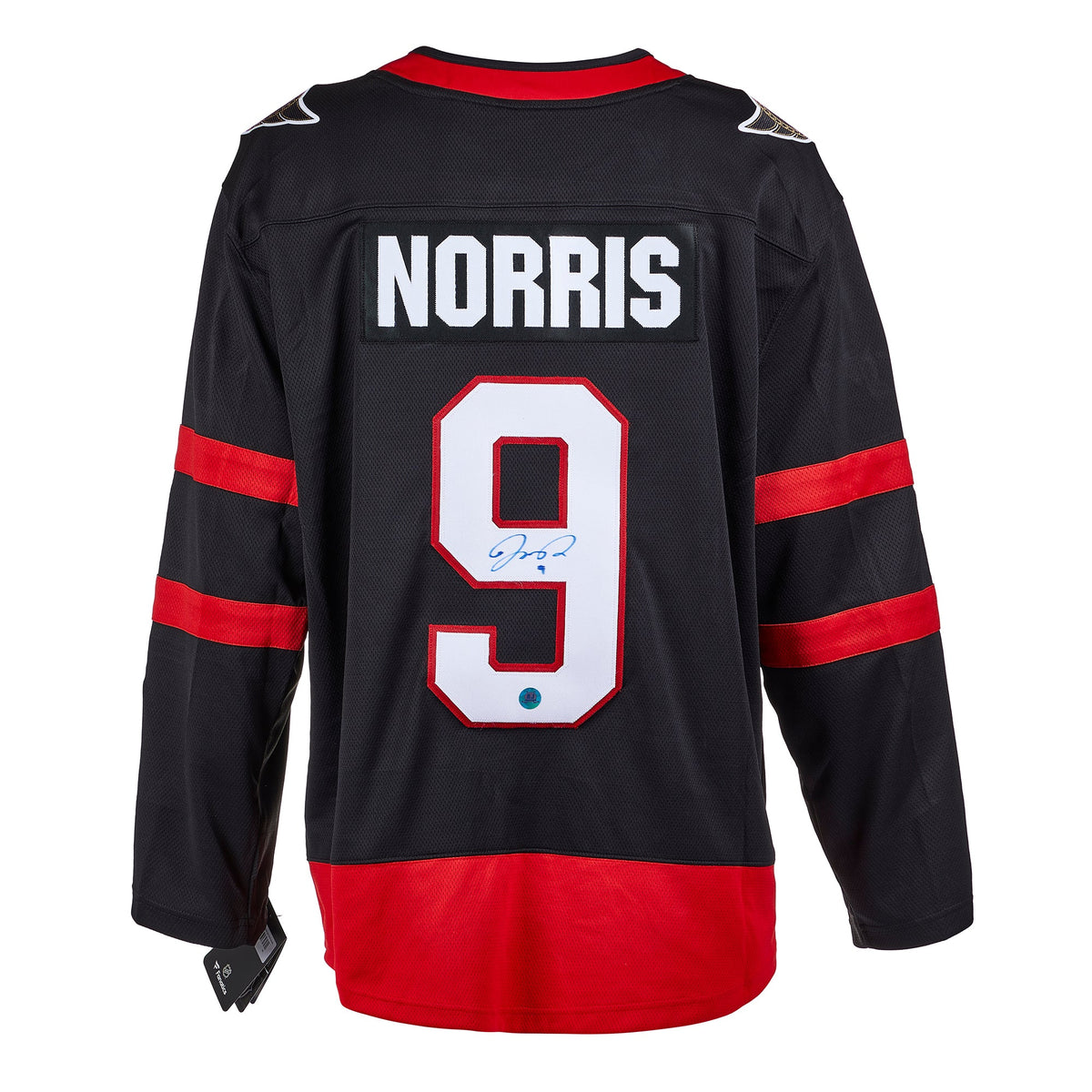 Josh Norris Autographed Ottawa Senators Fanatics Breakaway Jersey product image 1, provided for visual reference and product