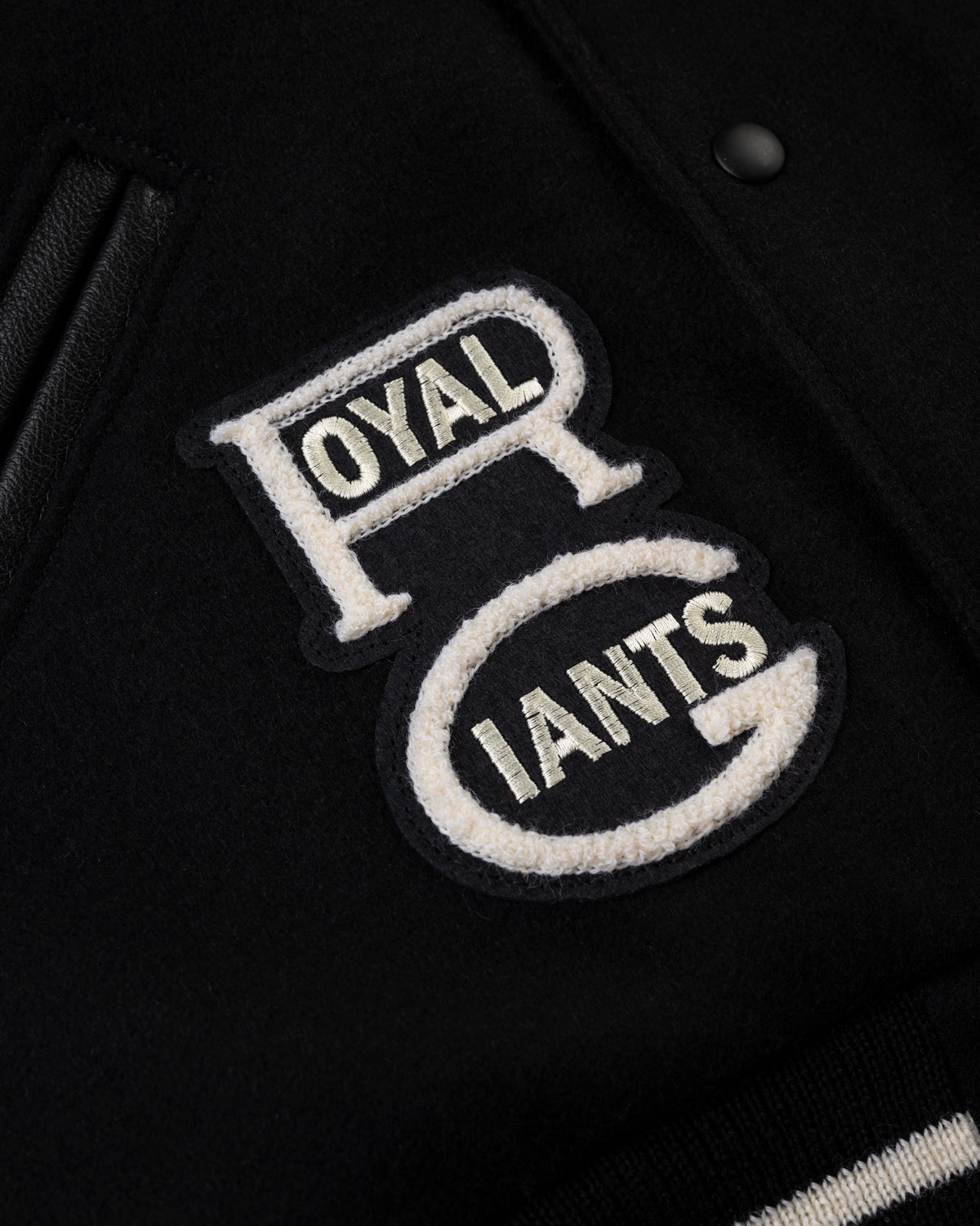 Negro League Wool & Leather Varsity Jacket product image 4, provided for visual reference and product detail review