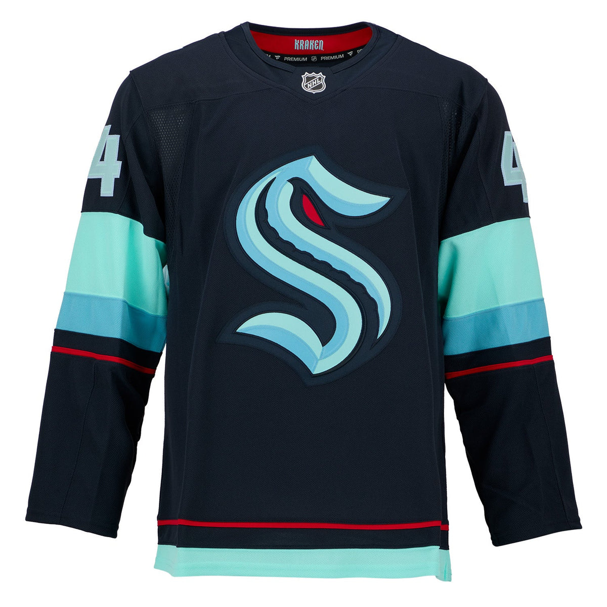 Jake O'Brien Autographed Seattle Kraken Fanatics Premium Jersey product image 2, provided for visual reference and product