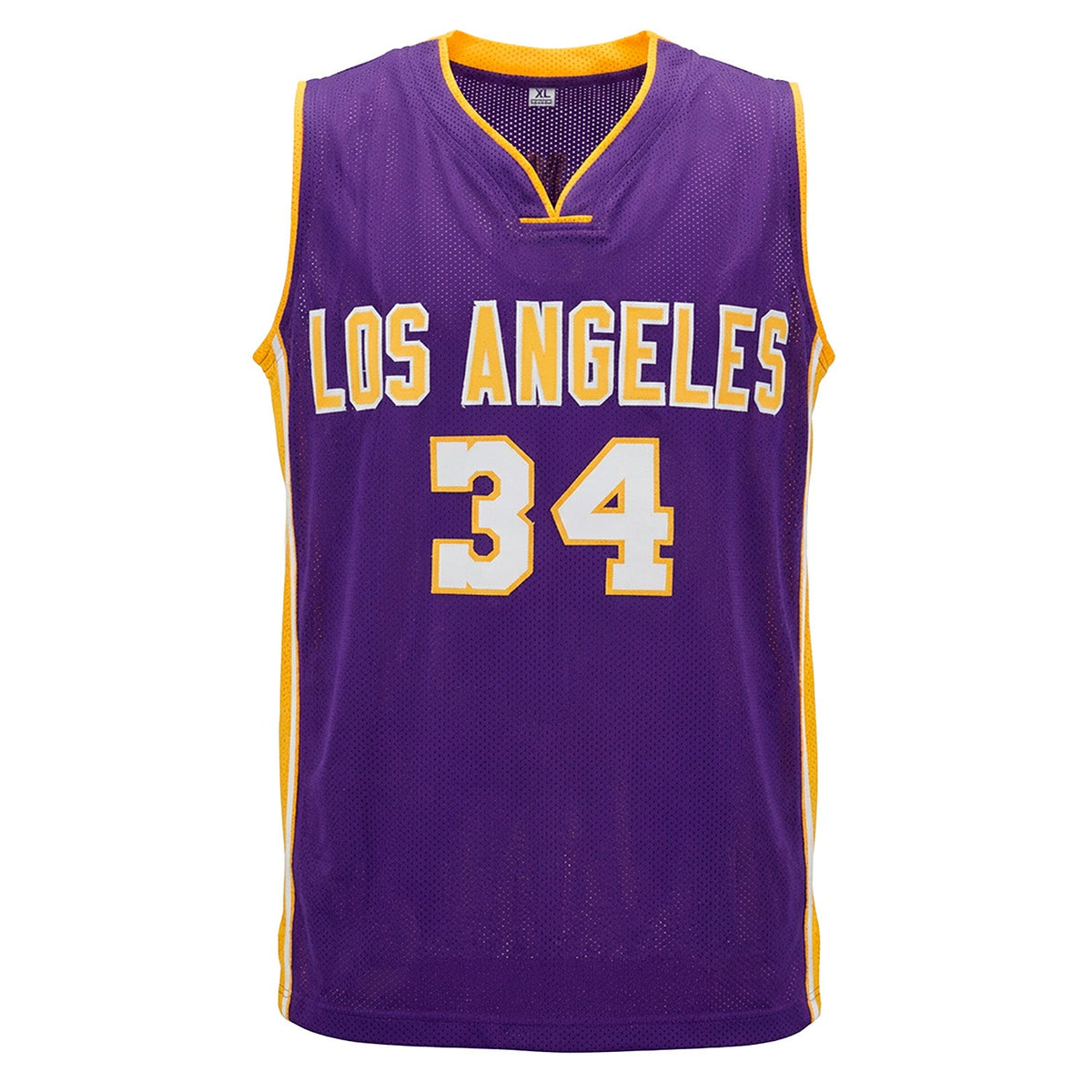 Shaquille O'Neal Signed Los Angeles Purple City Design Basketball Jersey product image 2, provided for visual reference and