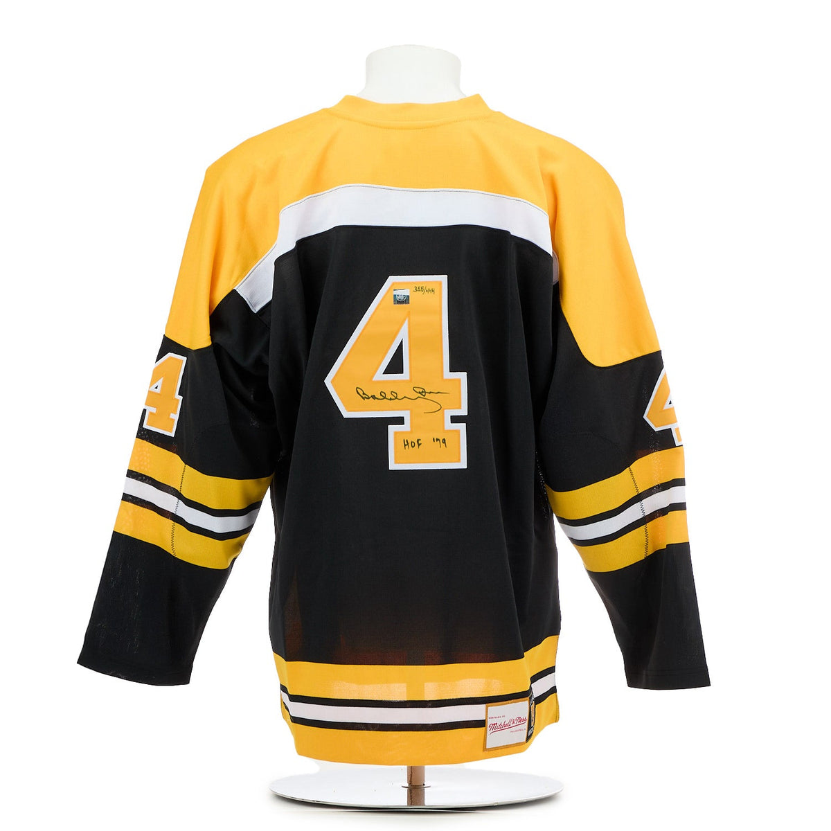 Bobby Orr Boston Bruins Signed & Inscribed Mitchell & Ness Retro Jersey #355/444 product image 1, provided for visual