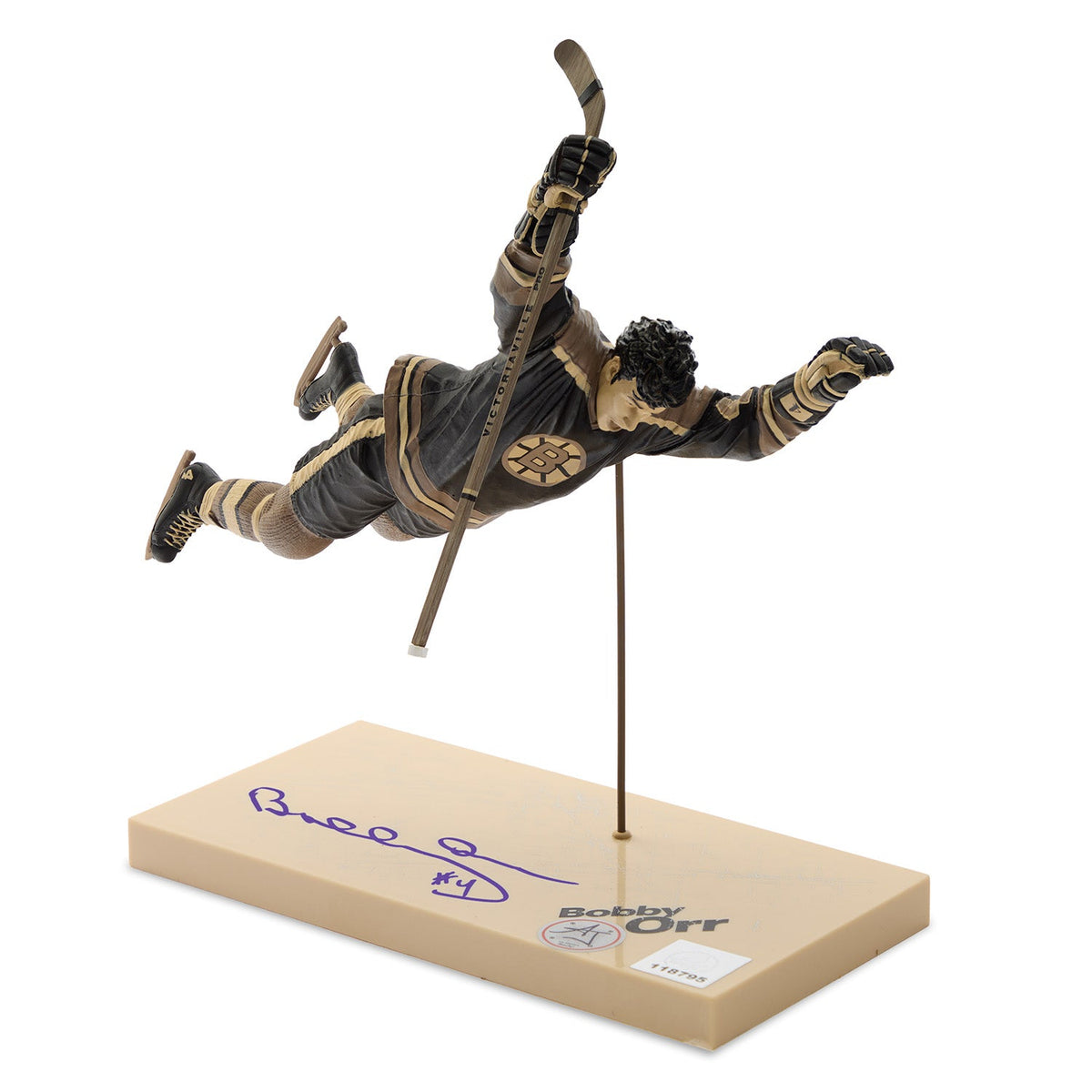 Bobby Orr Autographed Boston Bruins McFarlane Toy Figurine product image 1, provided for visual reference and product detail